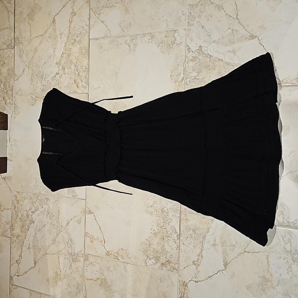 Rails ladies black dress with black lace detail. size S.